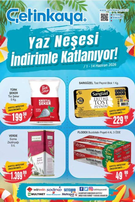 Çetinkaya İndirim Kataloğu