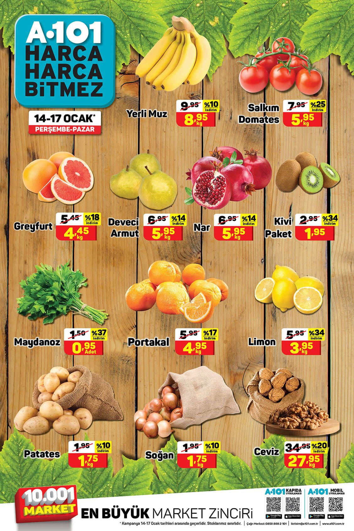 a101 14 ocak 17 ocak brosuru