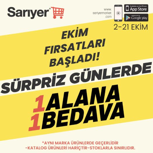 2 Ekim Sariyermarket Kataloğu 2026 Sayfa 1