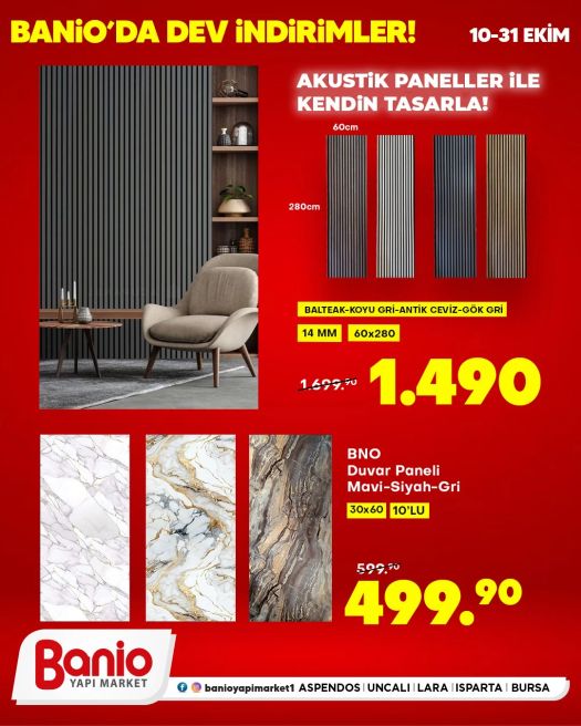 10 Ekim Banio Yapı Market Kataloğu 2026 Sayfa 20