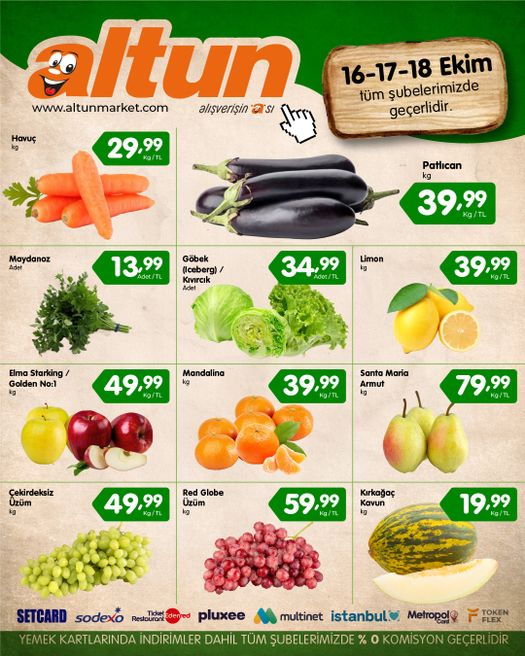 16 Ekim Altunmarket Kataloğu 2026 Sayfa 1