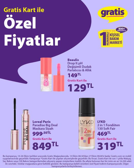 14 Ekim Gratis Kataloğu 2026 Sayfa 3
