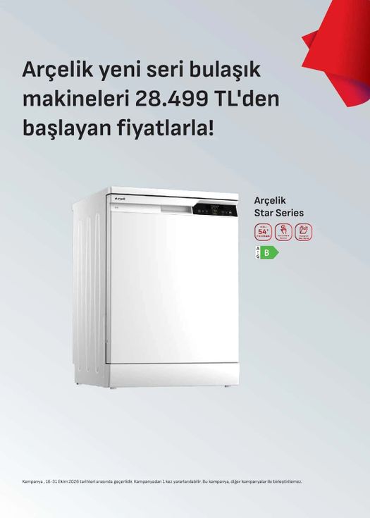 16 Ekim Arçelik Kataloğu 2026 Sayfa 1