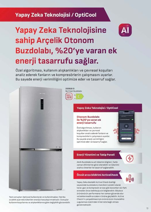 16 Ekim Arçelik Kataloğu 2026 Sayfa 33