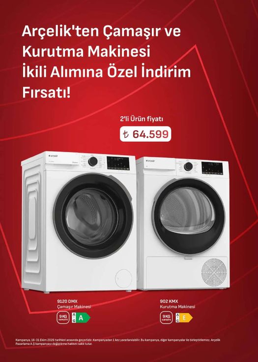 16 Ekim Arçelik Kataloğu 2026 Sayfa 38