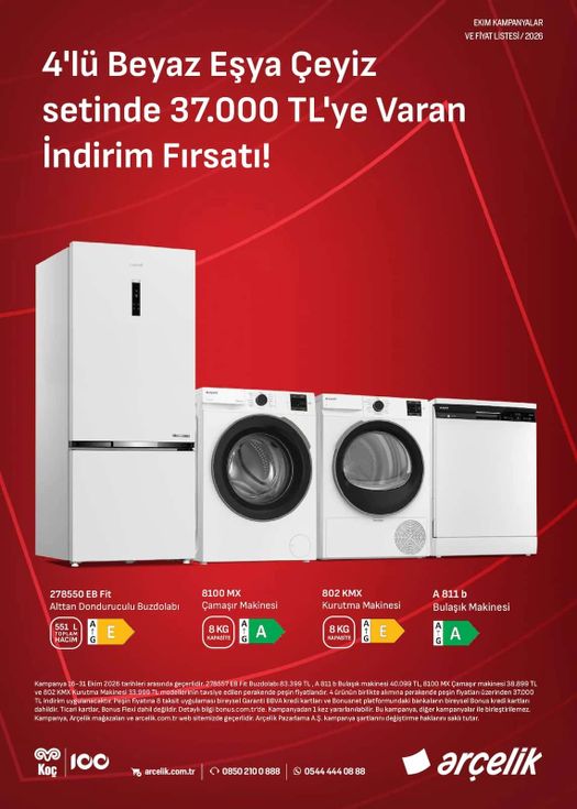 16 Ekim Arçelik Kataloğu 2026 Sayfa 46