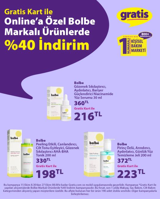 15 Ekim Gratis Kataloğu 2026 Sayfa 1