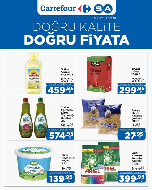 16 Ekim Carrefoursa Kataloğu 2026 Sayfa 1