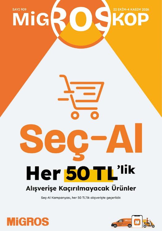 22 Ekim Migros Kataloğu 2026 Sayfa 1