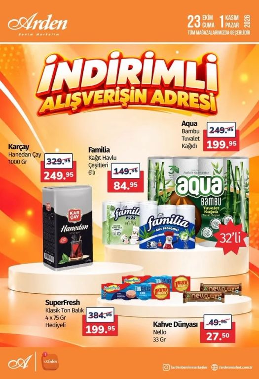 23 Ekim Ardenmarket Kataloğu 2026 Sayfa 1