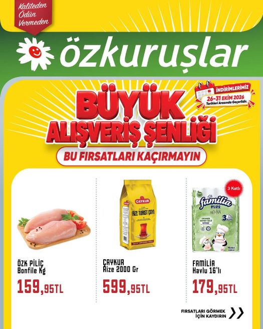 26 Ekim Ozkuruslar Kataloğu 2026 Sayfa 1