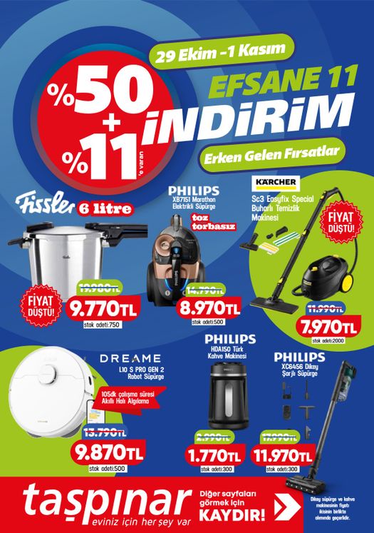 29 Ekim Taspinar Kataloğu 2026 Sayfa 1