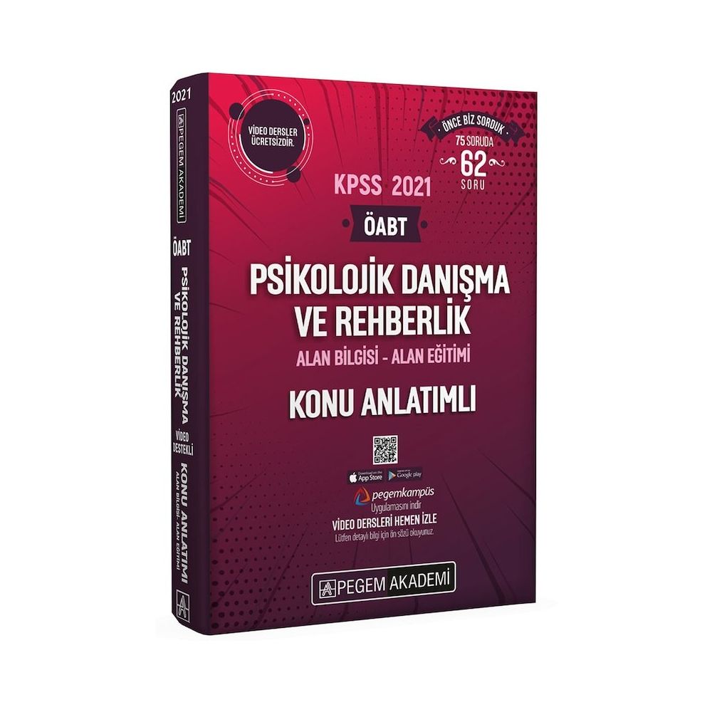 2021 Kpss Oabt Psikolojik Danisma Ve Rehberlik Tamami Cozumlu Soru Bankasi Pegem Yayinlari Fiyatlari