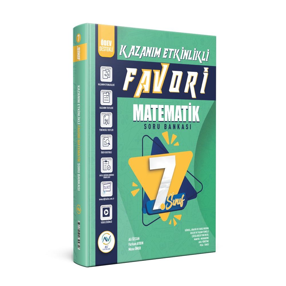 2023 7. Sınıf Matematik Favori Serisi Kazanım Etkinlikli Soru Bankası Av  Yayınları Fiyatları