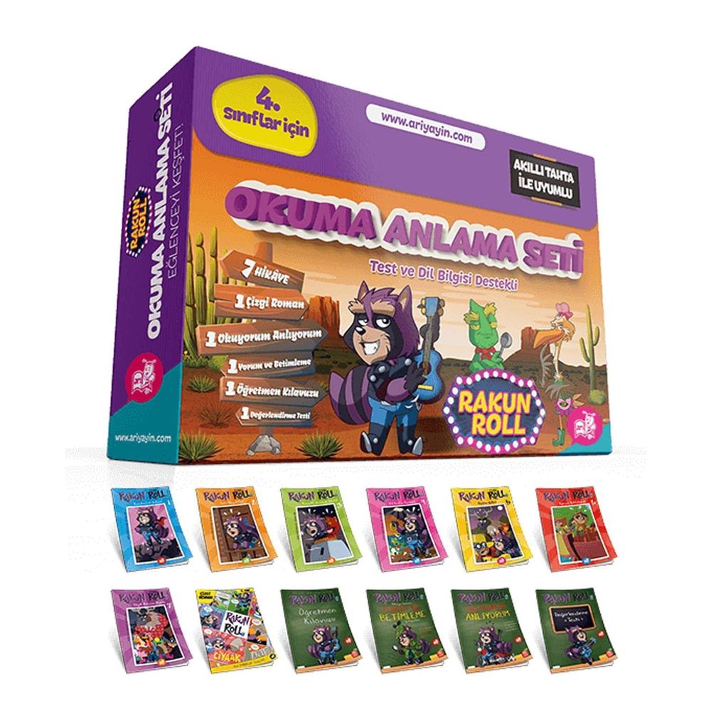 4. Sınıf Rakun Roll 8 Kitap Okuma Anlama Arı Yayıncılık Fiyatları