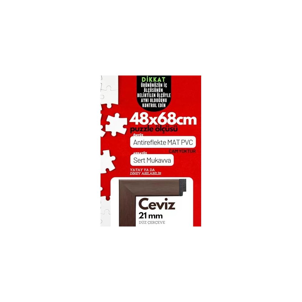 ブックレット 48x68 Ceviz Pvcli Postersiz Puzzle Çerçevesi Fiyatları | Cimri