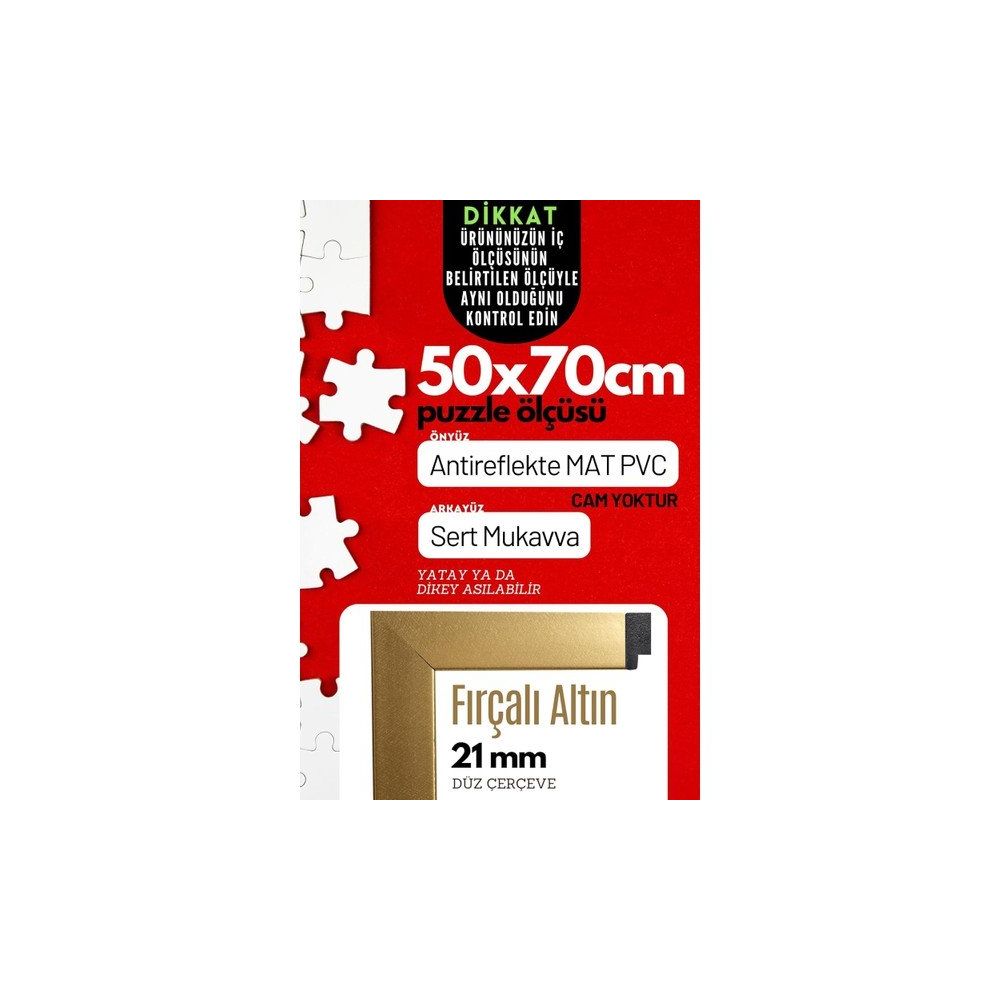 50x70 Altın Pvcli Postersiz Puzzle Çerçeve Fiyatları | Cimri