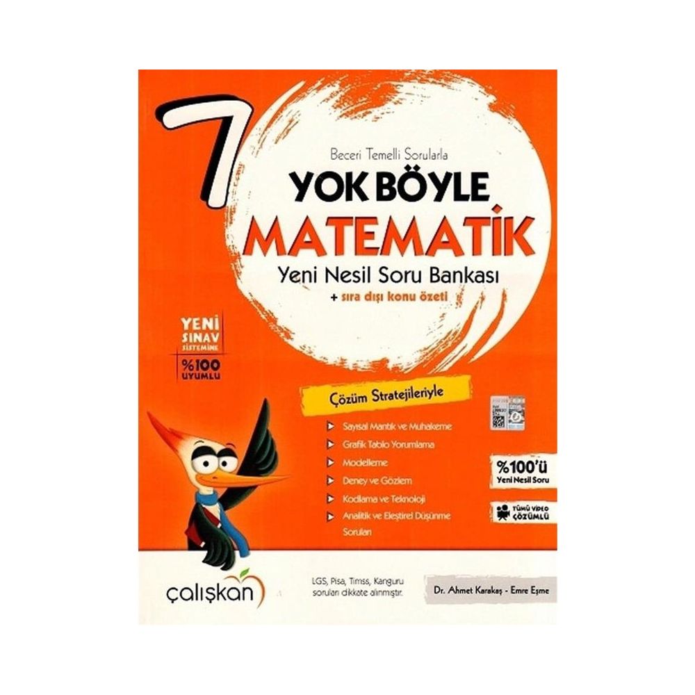 7.Sınıf Yok Böyle Matematik Yeni Nesil Soru Bankası Çalışkan Yayınları