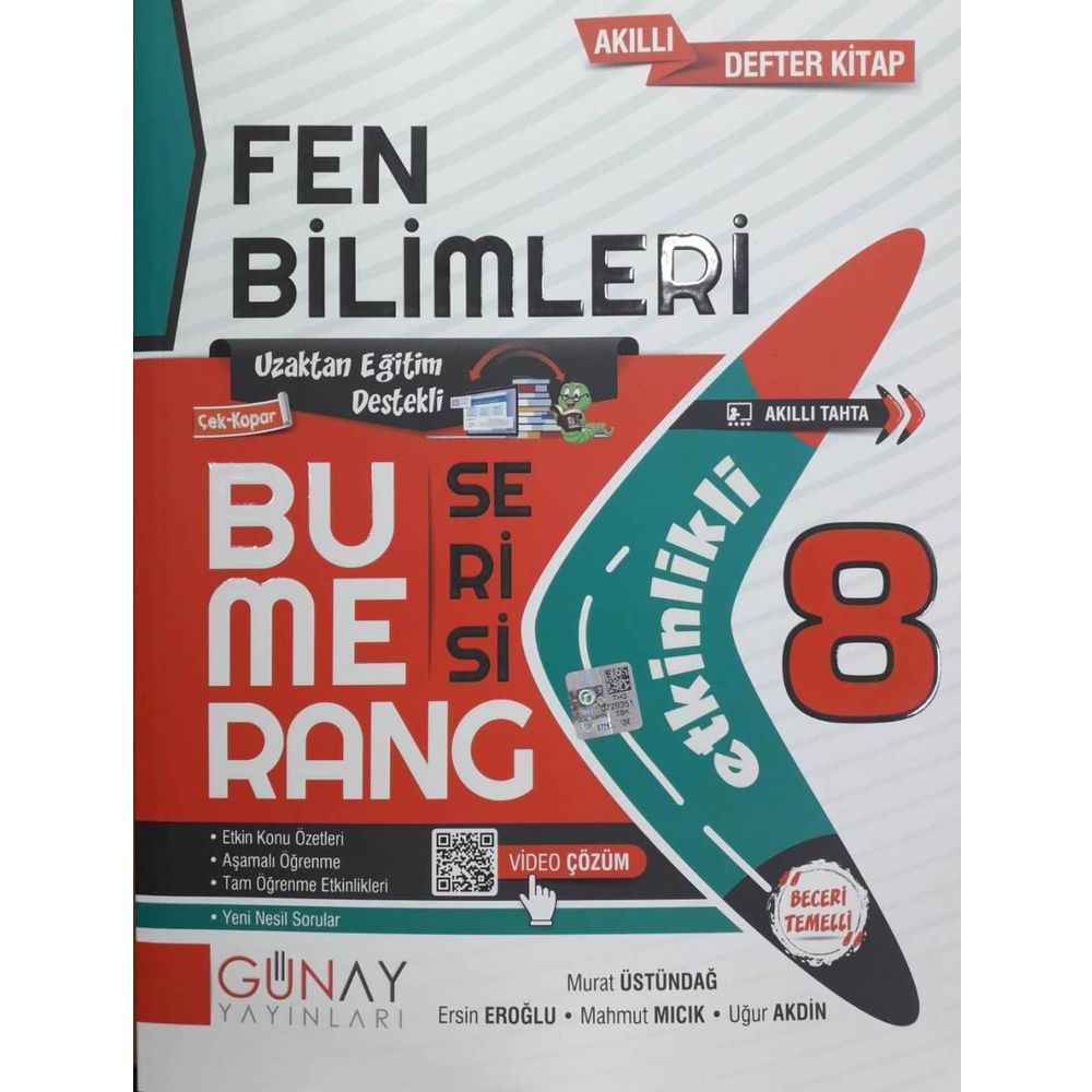 8 Sinif Lgs Fen Bilimleri Etkinlikli Bumerang Serisi Gunay Yayinlari Fiyatlari