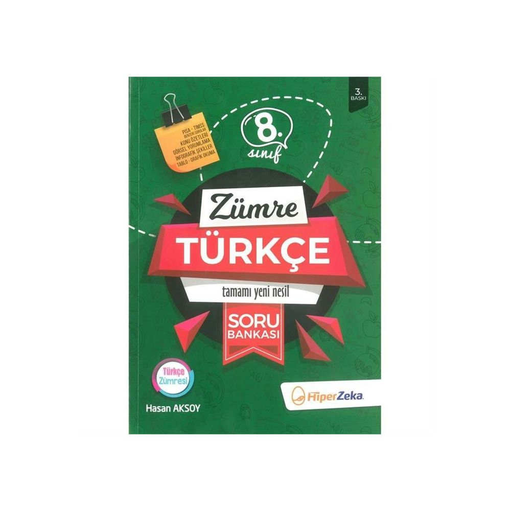 8. Sınıf Türkçe Zümre Soru Bankası Hiper Zeka Yayınları Fiyatları