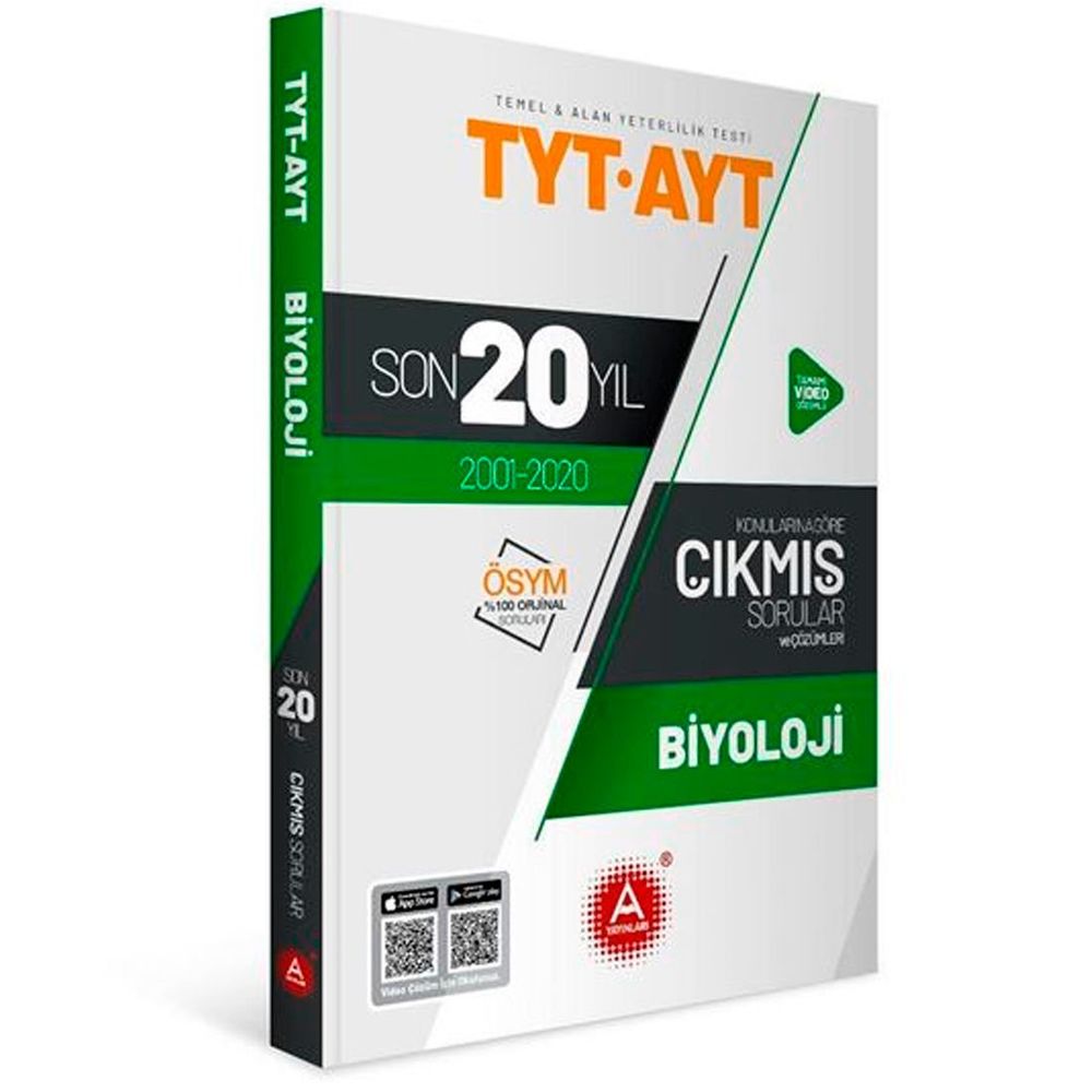 A Yayinlari Tyt Ayt Biyoloji 20 Yil Cikmis Sorular Fiyatlari