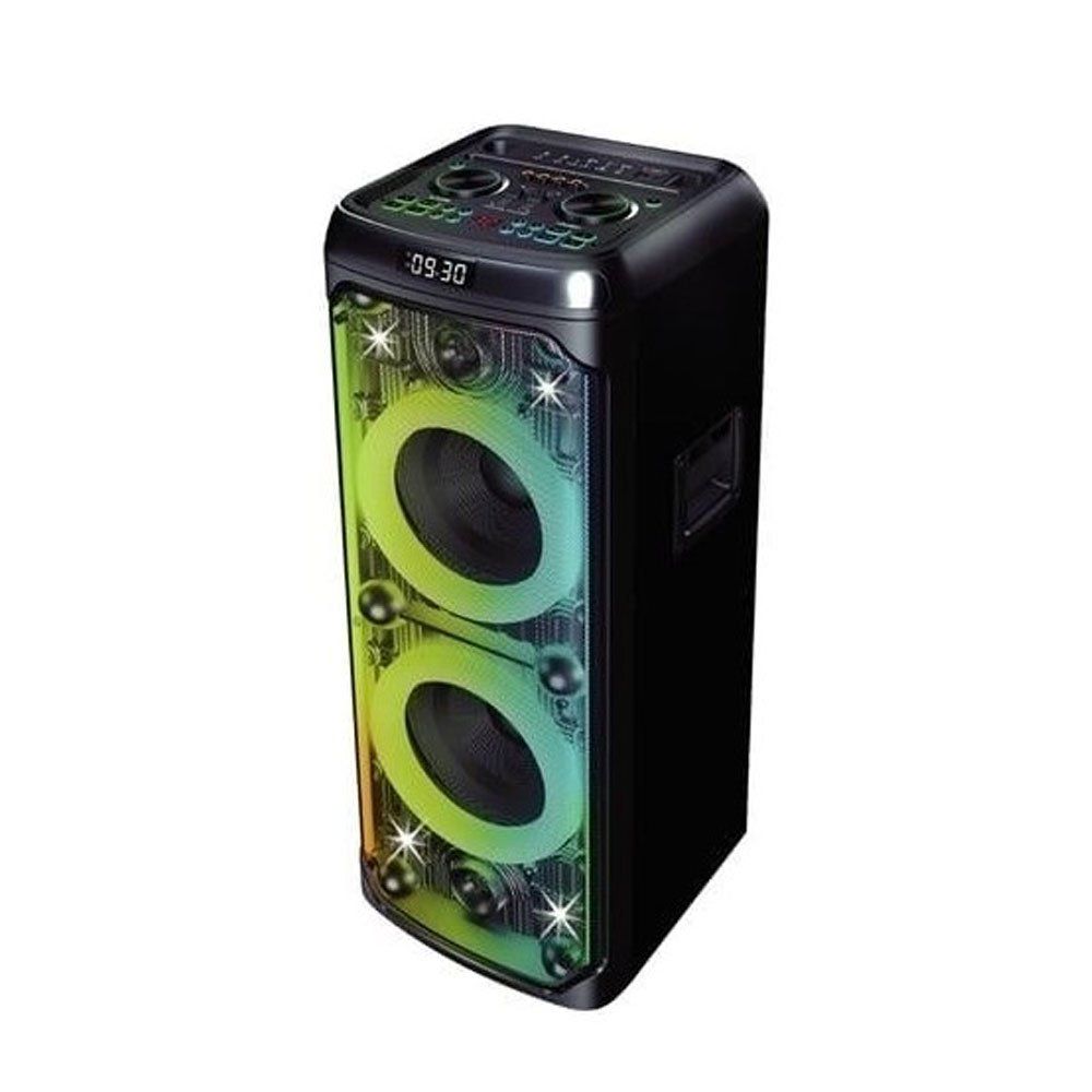 ACL ACS-5 Siyah 100 W RGB Işıklı Karaoke Mikrofonlu Taşınabilir Bluetooth Hoparlör