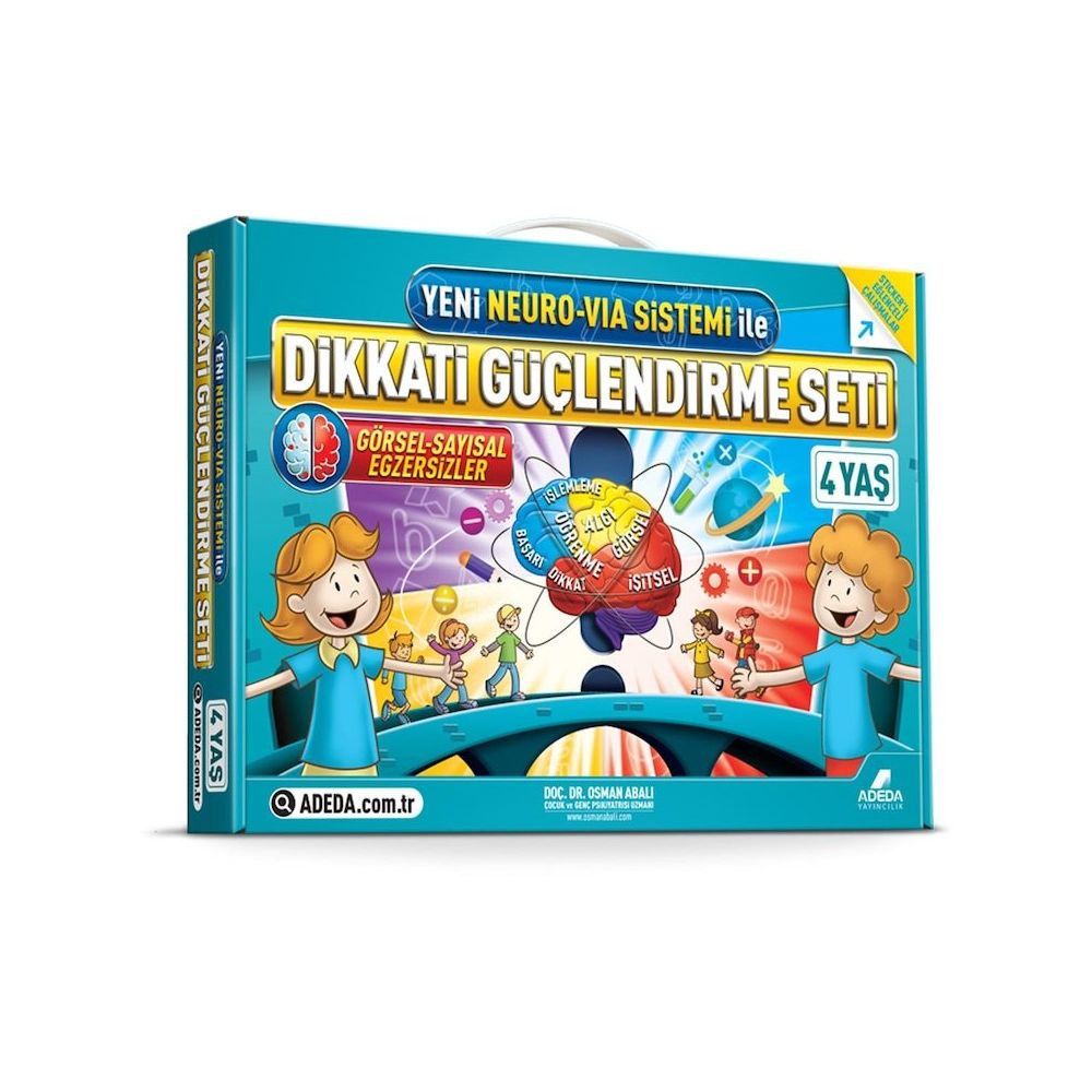 Adeda - DGS Dikkati Güçlendirme Seti 4 Yaş 3 Kitap Takım - Osman