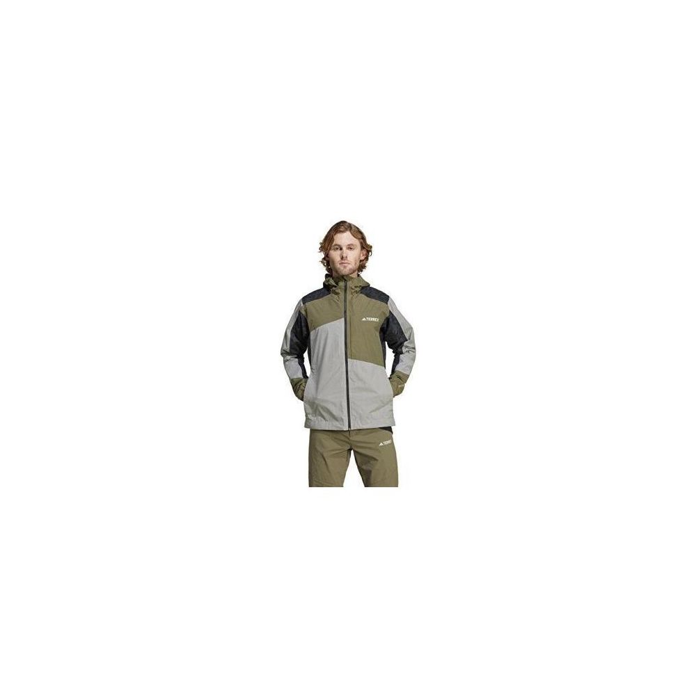 【Ryo】 Adidas IW8876 Terrex XPR HYBR RR J Yeşil Erkek Outdoor Ceketi