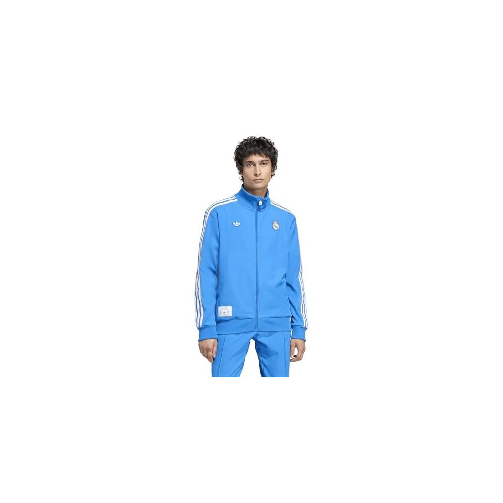 Adidas JN3058-001 Mavi Real Madrid Terrace Icons Track Top Erkek