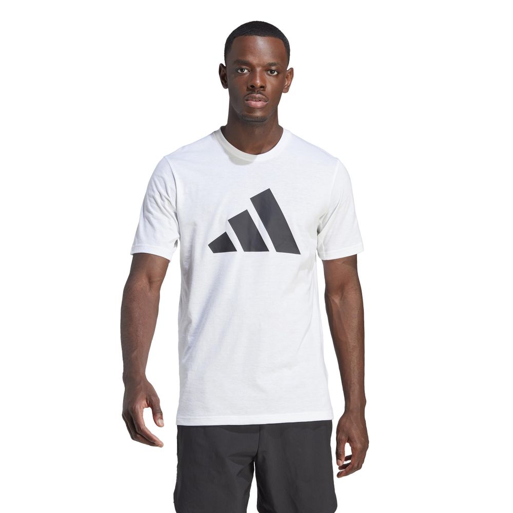 T shirt adidas blanc et noir on sale