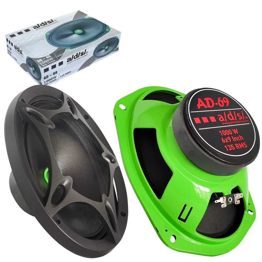 ADS AD-69 6x9 inç 1000W Kapaklı 2 Adet Oval Oto Midrange Fiyatları
