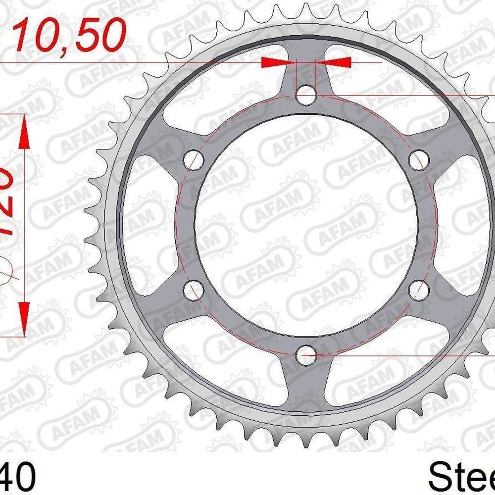 Afam Suzuki GSX-R 1300 Hayabusa 00-06 530 Çelik Arka Dişli
