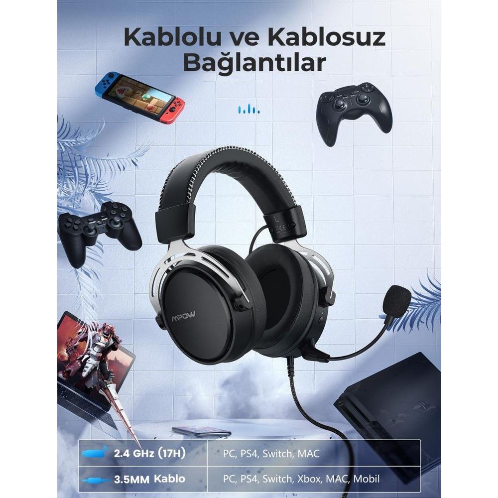 Air II Siyah Surround Oyuncu Kulaklık