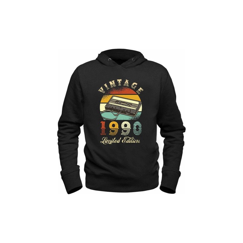 Alfa Tshirt Vintage 1990 Limeted Edition Siyah Erkek T-shirt