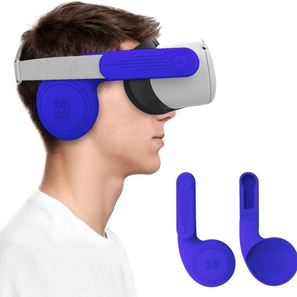 Amvr Mavi Oculus Quest 2 İle Uyumlu Gelişmiş Silikon Kulaklık