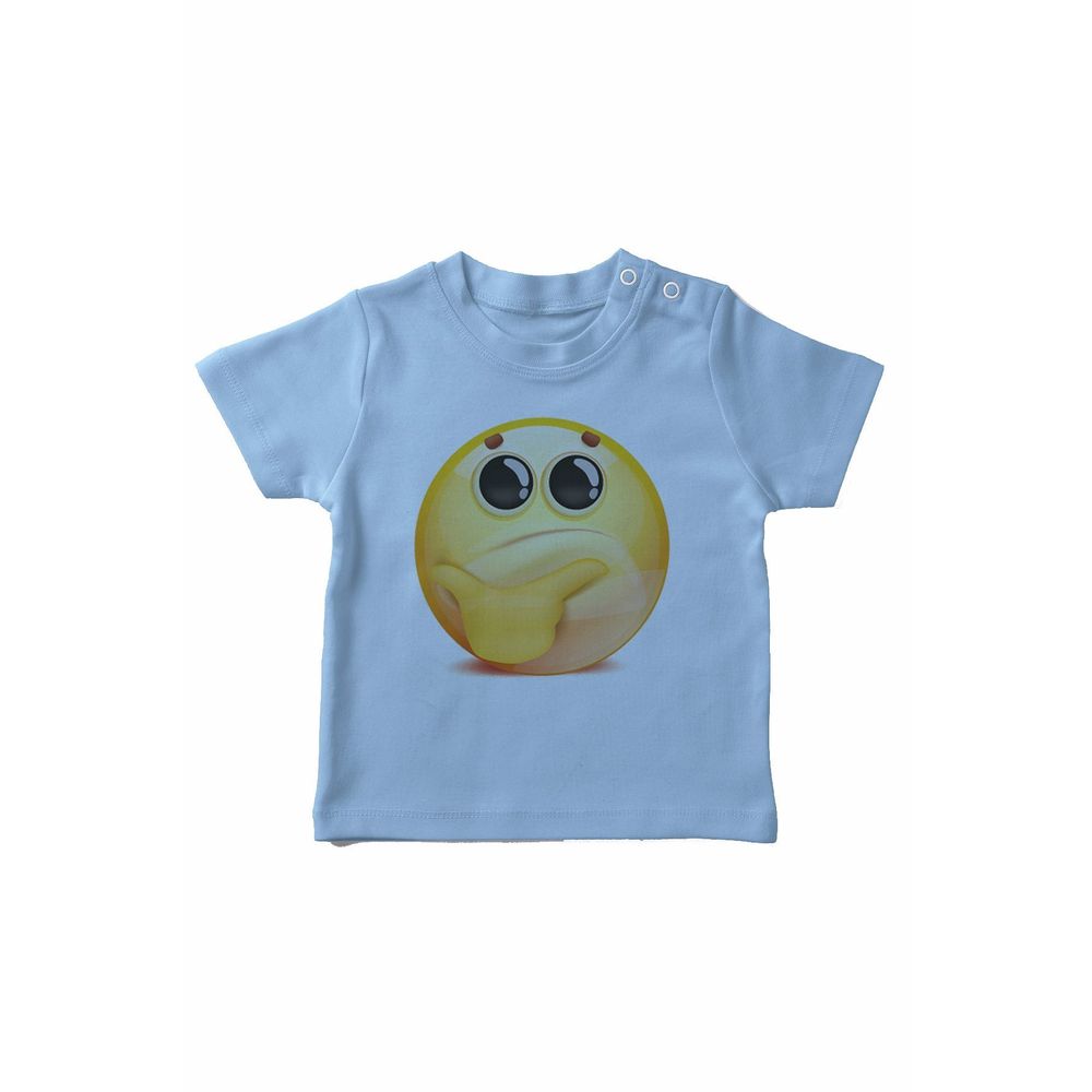 Angemiel Mavi Baby Dusunen Emoji Erkek Bebek T Shirt Fiyatlari Angemiel Mavi Baby Dusunen Emoji Erkek Bebek T Shirt Fiyatlari