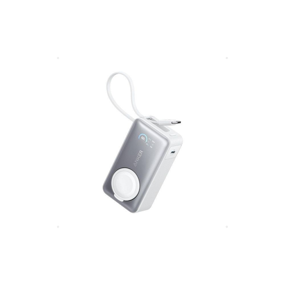 Anker Maggo A1657 10.000 mAh 35W Apple Watch için Beyaz Powerbank