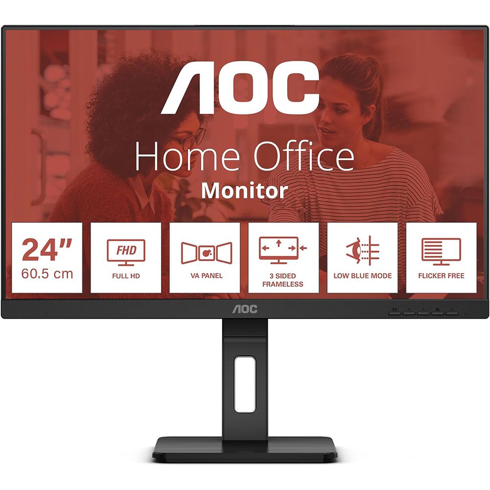 AOC 24E3QAF 24 inç 75Hz 4ms Pivot Monitör