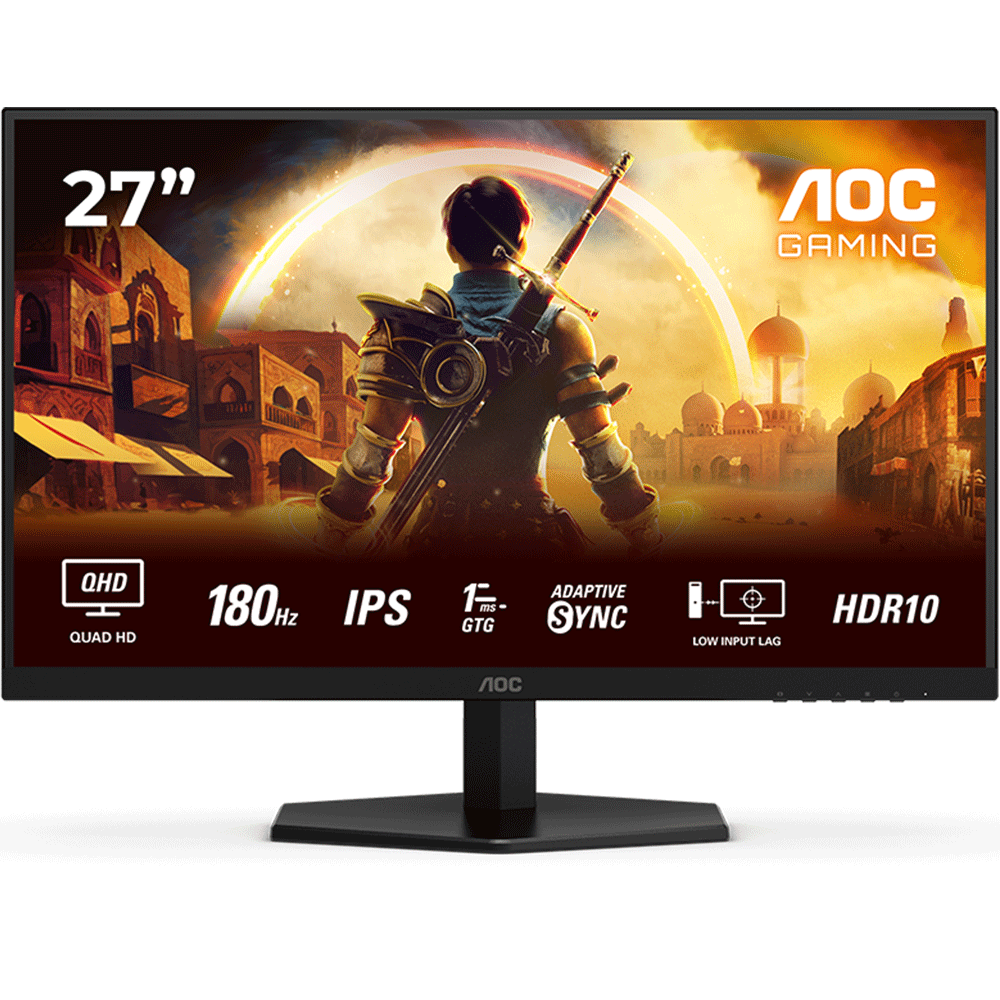 AOC Q27G42XE 27 inç 180Hz 1ms HDMI G-Sync IPS 2K Oyuncu Monitörü