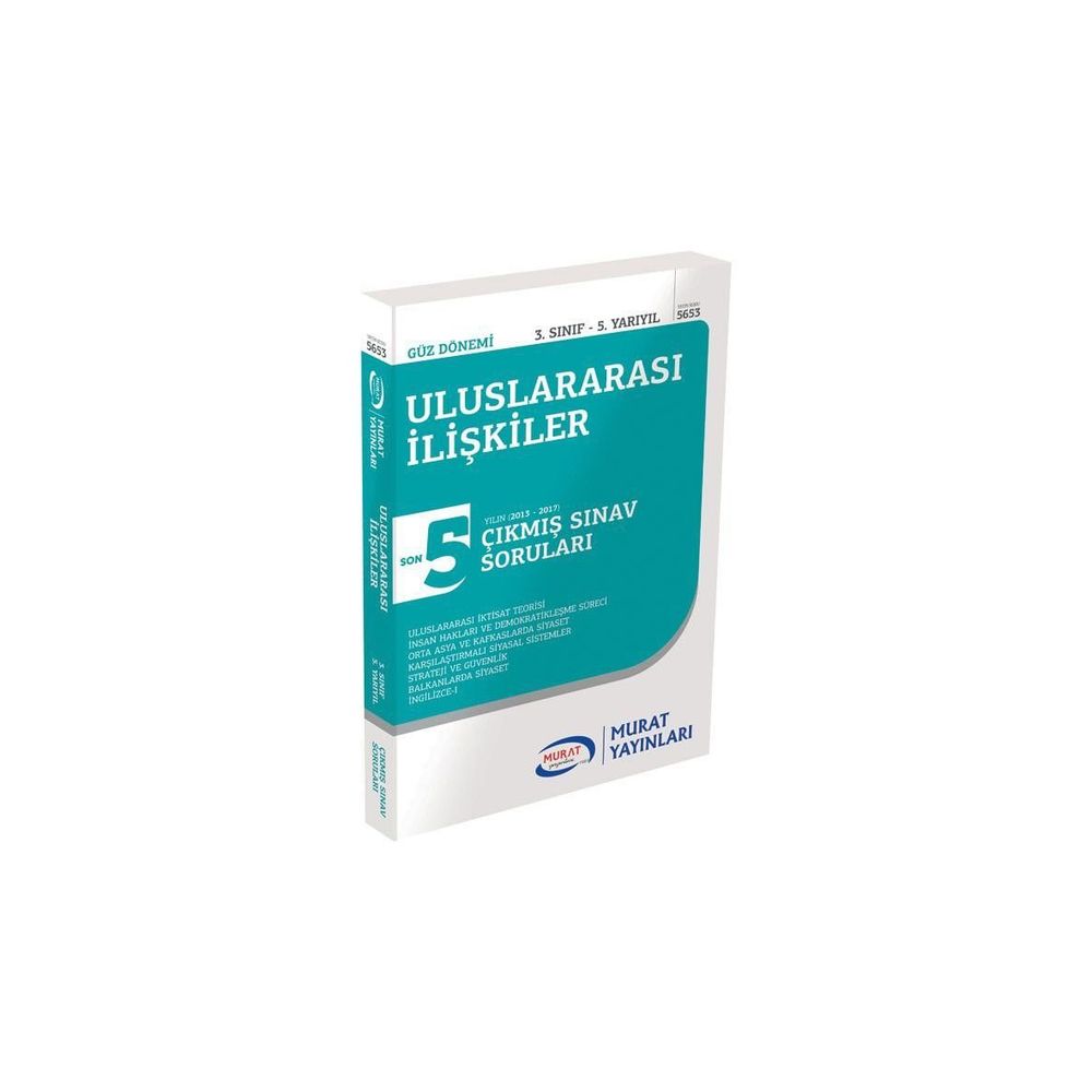 Aof Uluslararasi Iliskiler 3 Sinif 5 Yy Guz Donemi Son 6yilin Cikmis Sinav Sorulari Murat Yayinlari Fiyatlari