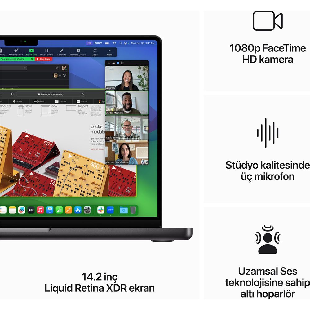 Apple MacBook Pro M3 Max 14CPU 30GPU 36GB RAM 1TB SSD macOS 14 inç