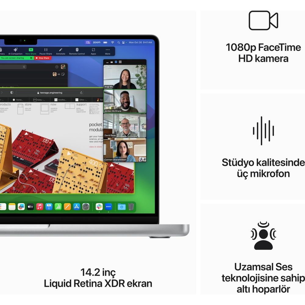 Apple MacBook Pro M3 Max 14CPU 30GPU 36GB RAM 1TB SSD macOS 14 inç