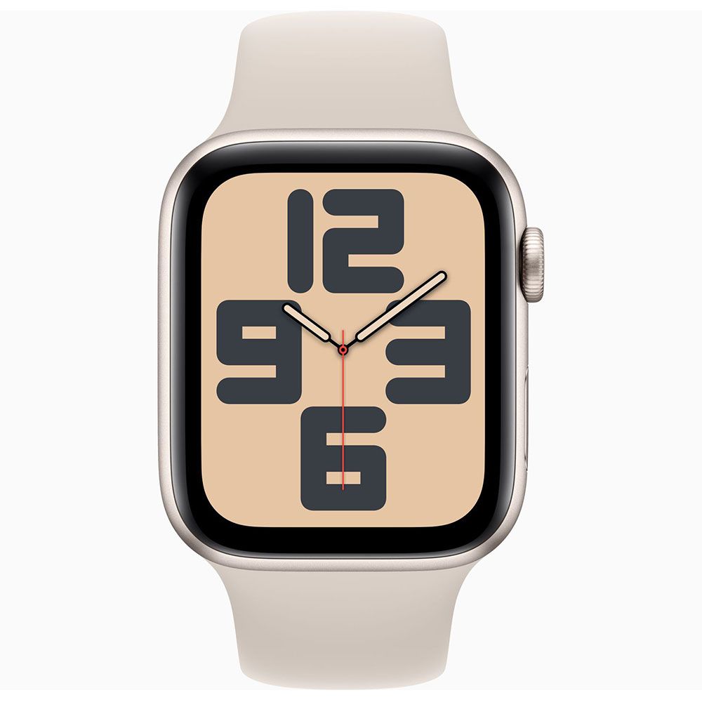 Apple Watch SE 2023 44 mm Yıldız Işığı Alüminyum Kasa Spor Kordon Akıllı Saat