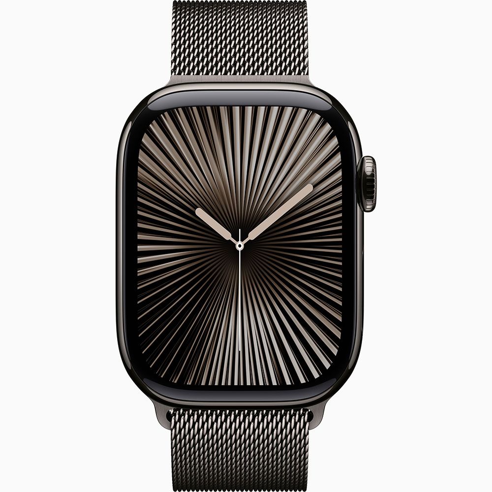Apple Watch Series 10 GPS + Cellular 46 mm Arduvaz Titanyum Kasa Milano Loop Akıllı Saat