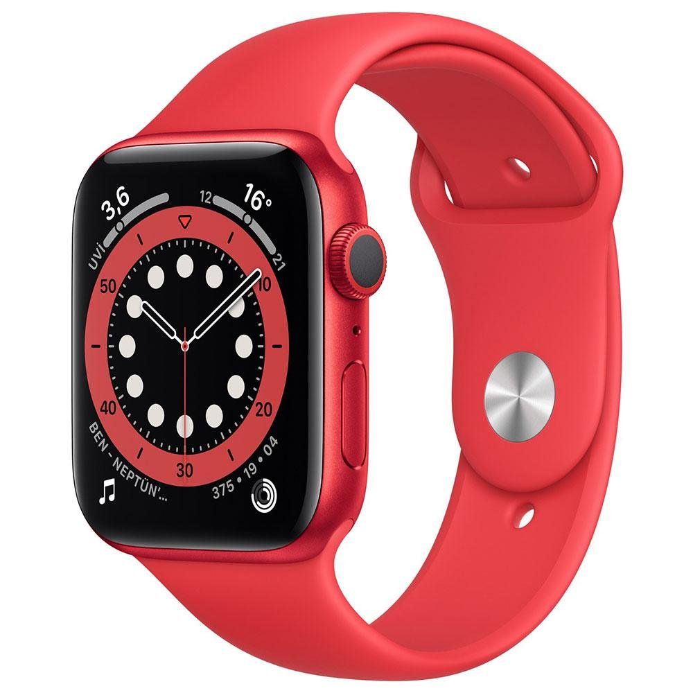 Apple Watch Series 6 44 mm Kırmızı Alüminyum Kasa Akıllı Saat