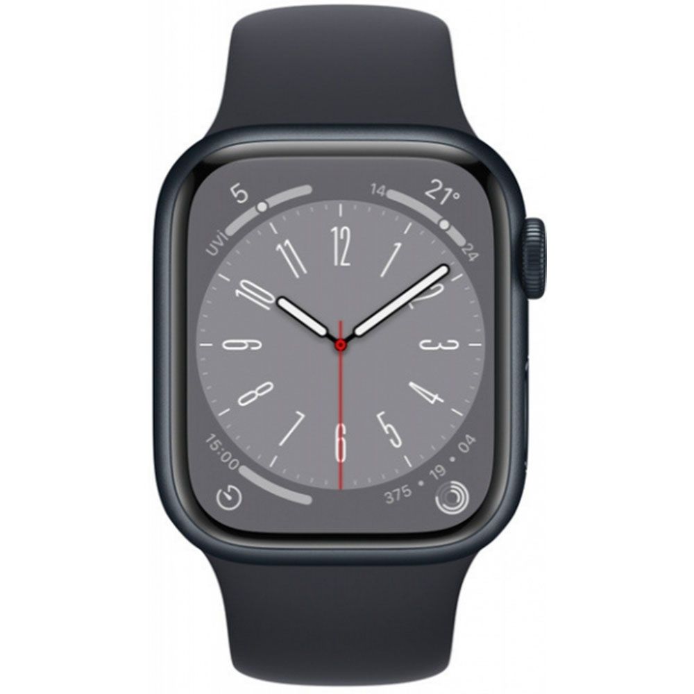 Apple Watch Series 8 41 mm Aluminyum Kasa Spor Kordon Gece Yarısı Akıllı Saat Teşhir- Outlet