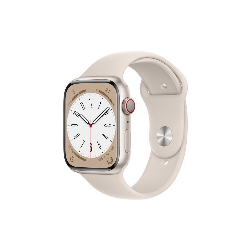 Apple Watch Series 8 45 mm Yıldız Işığı Alüminyum Kasa Akıllı Saat