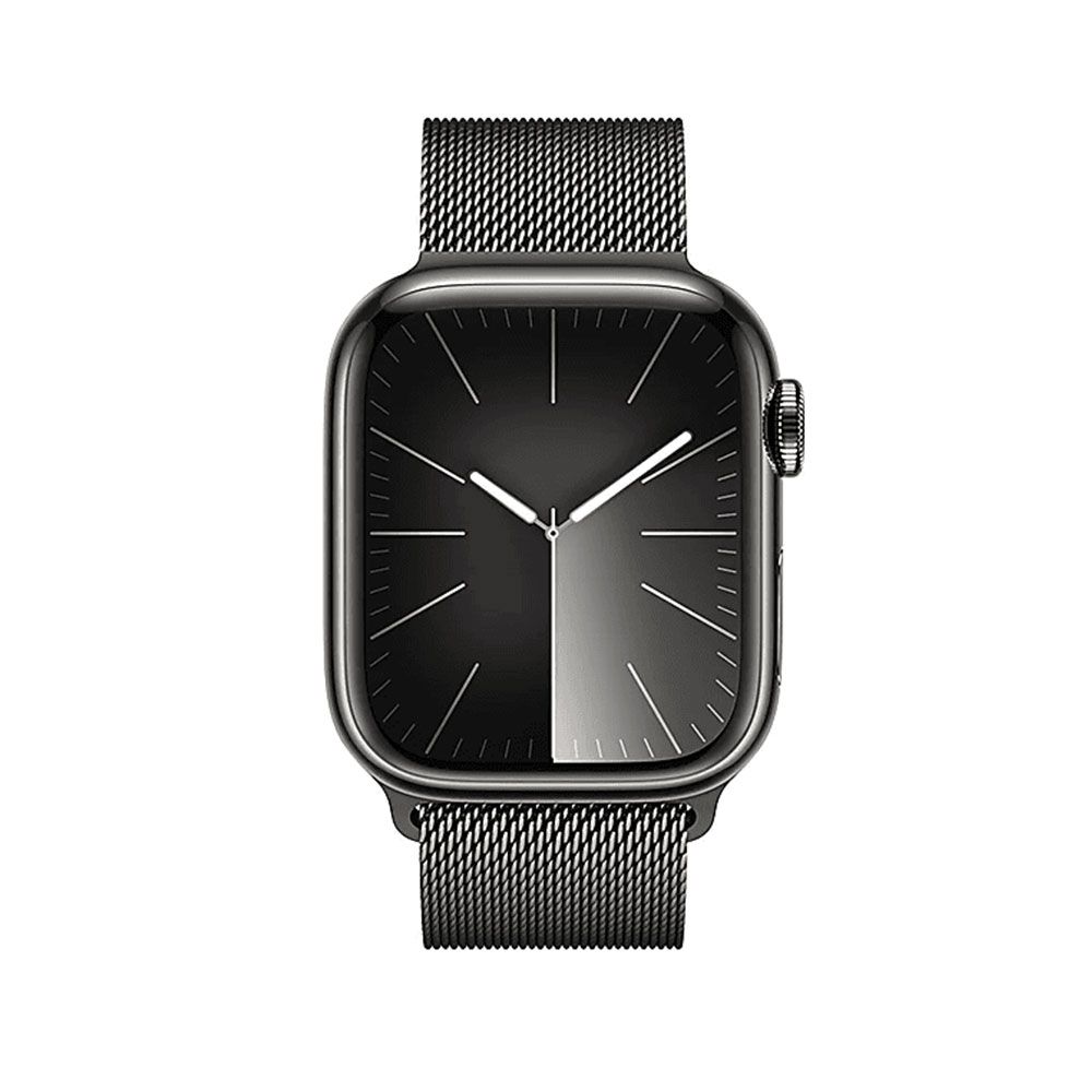 Apple Watch Series 9 41 mm Gps + Cellular Grafit Paslanmaz Çelik Kasa Milano Loop Akıllı Saat