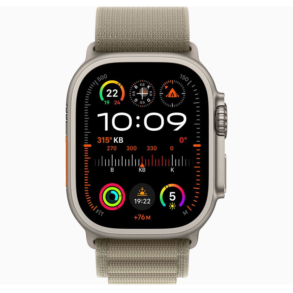 Apple Watch Ultra 2 49 mm Gps + Cellular Alpine Loop Klasik Zeytin