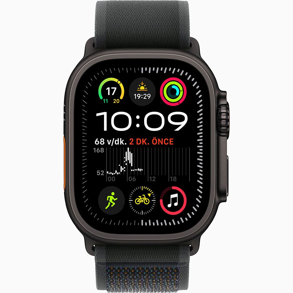 Apple Watch Ultra 2 GPS + Cellular 49 mm Siyah Titanyum Kasa Siyah Trail Loop Akıllı Saat